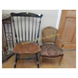 GROUP OF 2 VINTAGE CHAIRS