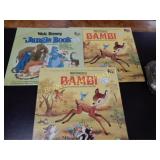 VINTAGE WALT DISNEY JUNGLE BOOK AND BAMBI