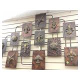 CONTEMPORARY 30" X 50" METAL WALL DECORATION