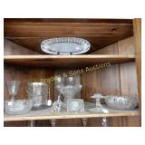LARGE GROUP OF ASSTD CRYSTAL, GLASS AND