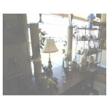 GLASS TOP PEDESTAL TABLE