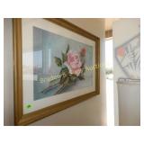 FRAMED 12" X 19" WATER COLOR BY ADAMS.