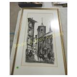 GROUP OF 3 FRAMED 22" X 23" PRINTS BY .