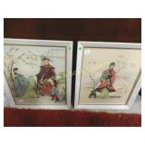 GROUP OF 2 FRAMED PRINTS.