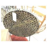 LARGE BAMBOO BOWL WITH STAND.