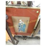 GROUP OF 2 FRAMED PAINTINGS.