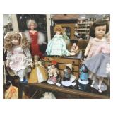 GROUP OF 12 VINTAGE AND CONTEMPORARY DOLLS AND