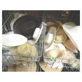 GROUP OF 4 BASKETS OF DOLL HATS ETC.