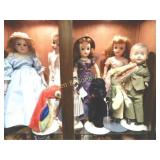 GROUP OF ASSORTED DOLLS ETC.