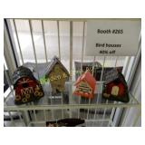 GROUP OF 4 CUSTOM BUILT BIRDHOUSES.