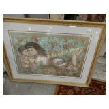 FRAMED 40" X 28" ARTIST SIGNED EDNA HABEL LIMITED