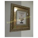 GROUP OF 2 FRAMED PRINTS.