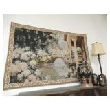 VINTAGE 38" X 55" TAPESTRY.