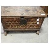 ANTIQUE WEDDING CHEST.