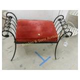 VINTAGE VANITY BENCH.