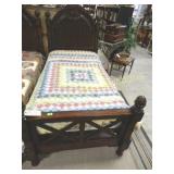 CONTEMPORARY TWIN BED WITH BOX SPRING AND