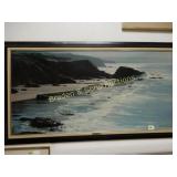 FRAMED 23" X 48" PRINT. TITLED " SILVER