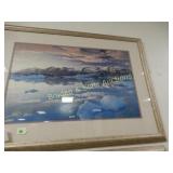 FRAMED 20" X 30" PICTURE OF ALASKA.