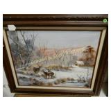 GROUP OF 4 FRAMED PRINTS.