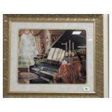 GROUP OF 2 FRAMED PRINTS.