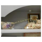 GROUP OF 3 SHELVES OF ASSORTED MERCHANDISE.