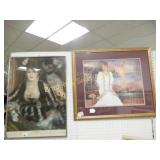 GROUP OF 2 FRAMED PRINTS.
