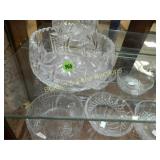 LARGE QTY OF ASSTD VINTAGE CRYSTAL