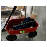 VINTAGE CRACKER JACK DOLL AND WAGON