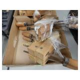 GROUP OF 4 WOOD CLAMPS