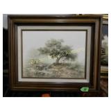 FRAMED 12" X 16" WNDBERG PRINT CA 1970