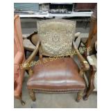 CONTEMPORARY LEATHER ARM CHAIR