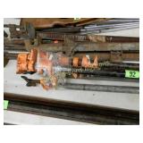 GROUP OF 4 PIPE CLAMPS