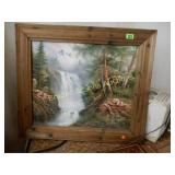 FRAMED 19" X 24" OIL ON CANVAS