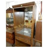 VINTAGE 77" X 32" DISPLAY CABINET