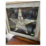 FRAMED 17" X 19" NATIVE AMERICAN ARROWHEADS