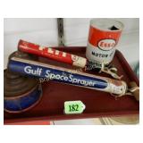 GROUP OF 3 VINTAGE OIL CO. AD PIECES