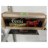VINTAGE COORS EXTRA GOLD AD CLOCK
