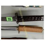 GROUP OF 2  - 19" SAMURAI KNIVES