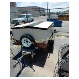 SMALL SHOP BUILT STORAGE TRAILER -  NO TITLE