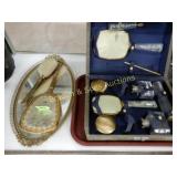 GROUP OF 2 VINTAGE VANITY SETS