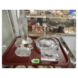 GROUP OF 6 CRYSTAL LALIQUE PIECES