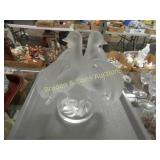 9" CRYSTAL LALIQUE MADONNA FIGURINE