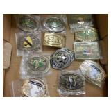 GROUP OF 12 NEW MILITARY BELT BUCKLES