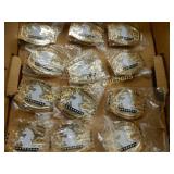 GROUP OF 12 NEW MILITARY BELT BUCKLES