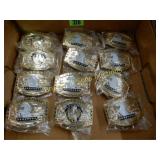 GROUP OF 12 NEW MILITARY BELT BUCKLES