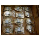 GROUP OF 12 NEW MILITARY BELT BUCKLES