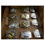GROUP OF 12 NEW MILITARY BELT BUCKLES
