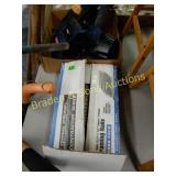 USED AIR NAILER AND STAPLER WITH CASE OF NAILS