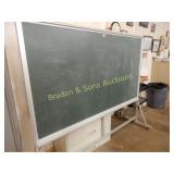 ROLLING 75" X  87" CHALK BOARD/BULLETIN BOARD