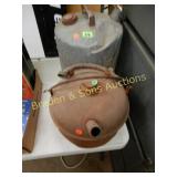 GROUP OF 2 METAL GAS CONTAINERS